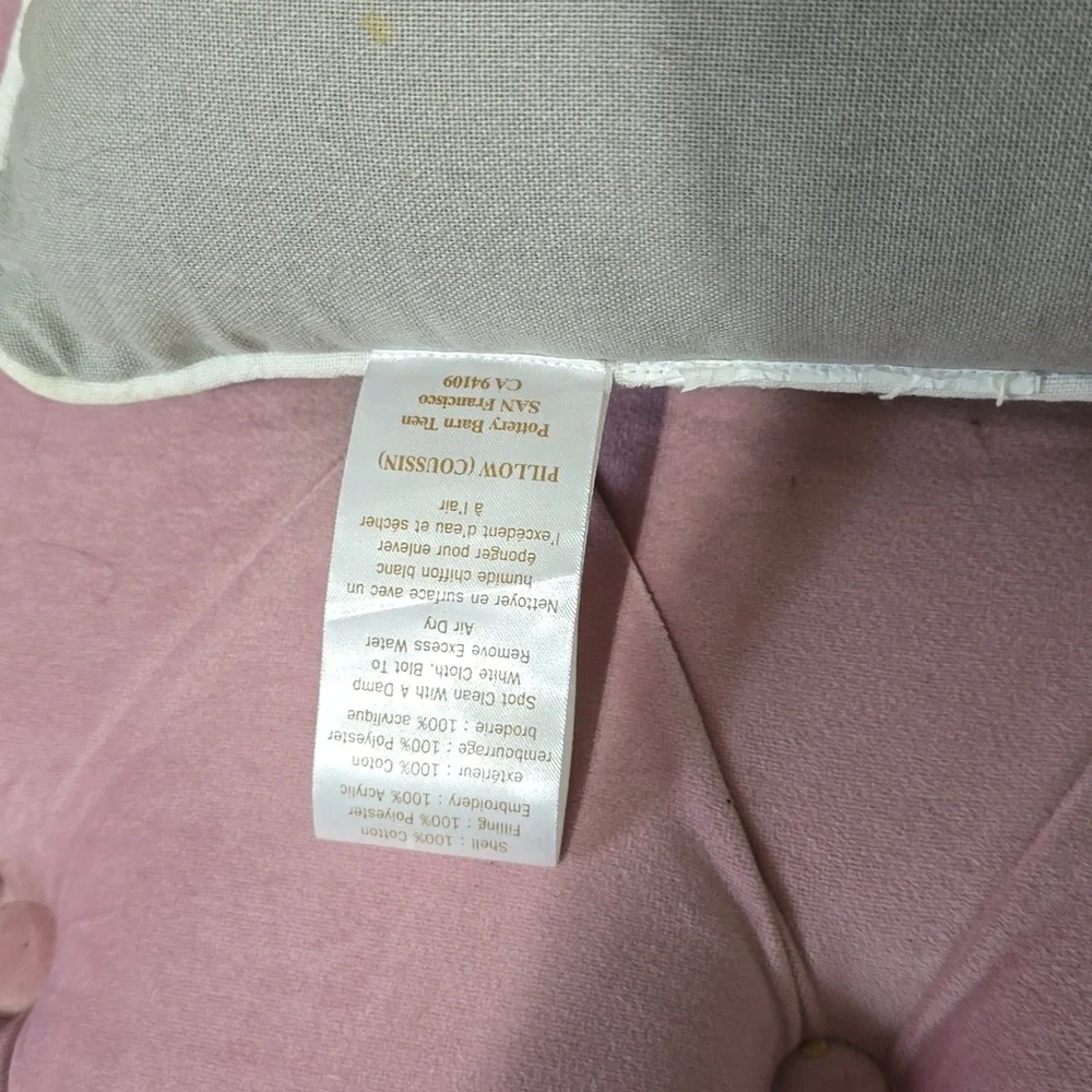 Pottery barn teen bonjour pillow